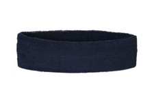 Stirnband Einfarbig Schwarz 6x21cm Schweißband für Sport Headband