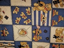Stoff Stoffrest Teddy Motiv 