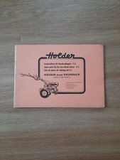 Holder Ersatzteilliste Für  Einachsschlepper E6 60er Jahre Mehrsprachig