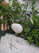 Edler Granit vogel mit V2A und