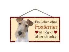 Türschild Foxterrier