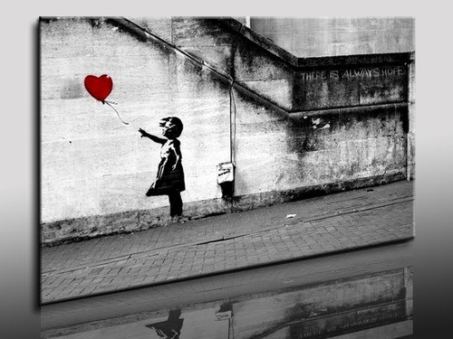 Kunstdruck banksy graffiti - kunstdruck,