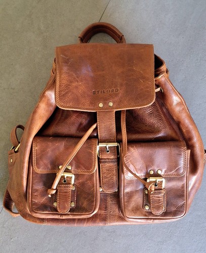 Stilord rucksack vintage leder - vintage,