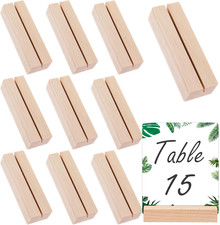 10 Stück Kartenhalter Holz