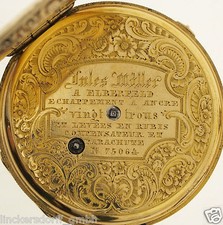 TASCHENUHR IN GOLD - VIERTELREPETITION  Uhrmacherdynastie Alliez Teronde um 1820