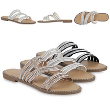 Damen Pantoletten Sandalen