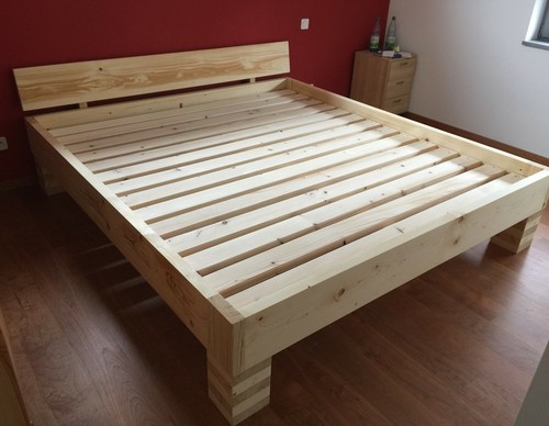 Bett massivholzbett - massivholzbett, /