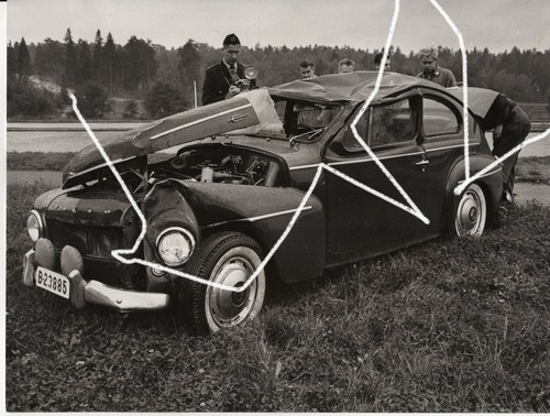 24x18 foto 1961 unfall - foto,