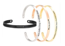 ID Edelstahl Armreif 5 mm+