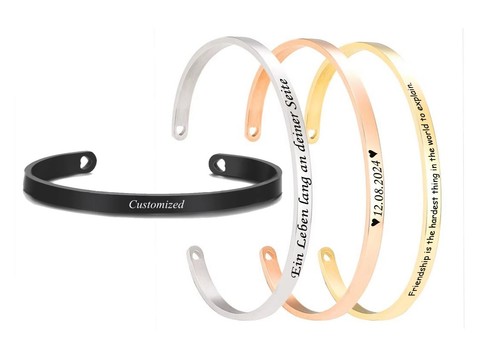 Edelstahl armreif mm - id,
