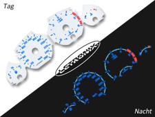 Selbstleuchtende Tachoscheiben