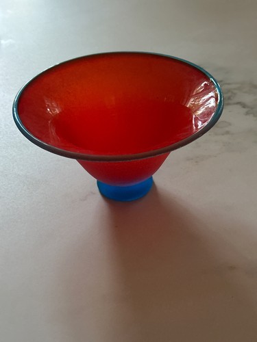 Vase aus geblasenem - , glas