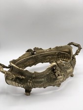 Antike Messing Blumenschale /