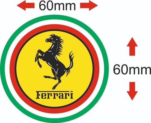Ferrari aufkleber 2x60mm - ferrari,