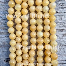 Echte Gelbe Jade 4 mm Perlen