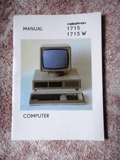 MANUAL ROBOTRON COMPUTER 1715 Anleitung aus der DDR