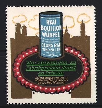 Reklamemarke münchen rau - reklamemarke,