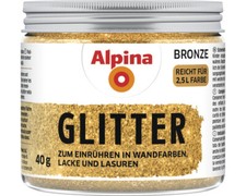 Alpina Glitter Zusatz zum Einrühren in Wandfarben, Lacke und Lasuren bronze 40 g
