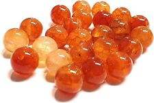 Crackle Achat Perlen Edelstein 6/8/10 mm Kugel Schmuckstein Bastelstein