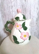 Villeroy & Boch Wildrose Kaffeekanne Teekanne mit Deckel 23cm Top Zustand 