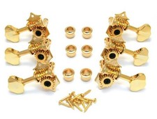 Gitarren Zubehör, Wilkinson Mechanik Akustikgitarre, 3x3, gold vintage tuner,