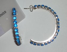 Creolen blau , ungetragen