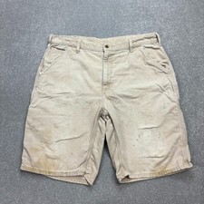Carhartt Shorts Erwachsene Taille 36 braun Canvas Zimmermann Cargo Arbeitskleidung Hose Herren*
