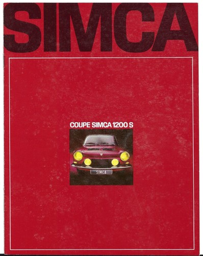 Simca 1200 coupe 1968 1969 - 1200, s