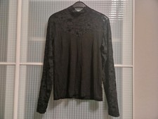 stretch Rollkragen  Rolli Langarmshirt shirt stehkragen Gr. M 38