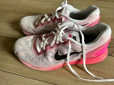 Nike Lunarlon Laufschuhe, Damen, 40, weiß-rosa