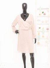 Vintage Seide von NOA NOA Kleid rosa Tupfen Seide Krepp Halstuch Ausschnitt...