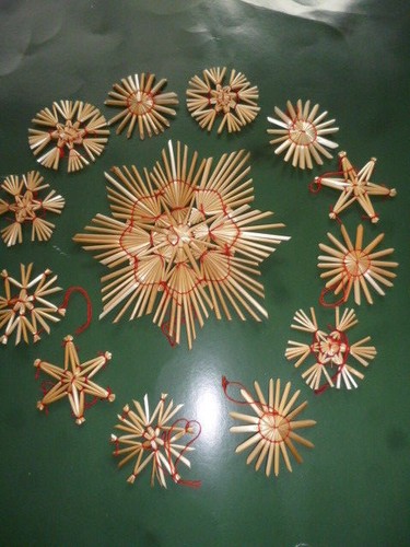 Strohsterne,Set,Strohstern,Ste