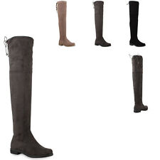 894361 Sexy Damen Overknees