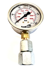 Hydraulik Manometer 250 bar mit 12-L ÜW Anschluß NG 63 glyzerin gefüllt Meßuhr