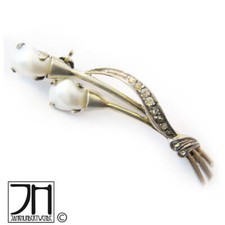Jugendstil Silber Brosche