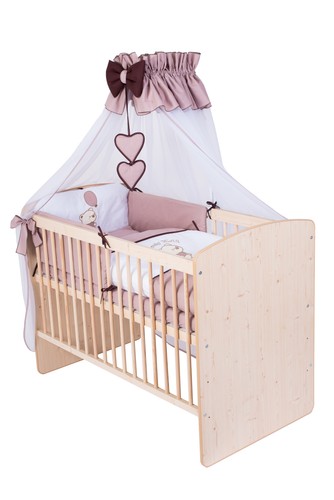 Babybett 120x60 natur mit - babybett,