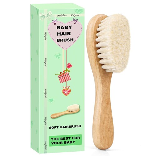 Baby haarbürste mit holzgriff - baby-haarbürste,