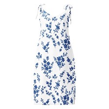 Midikleid mit Bindeträgern