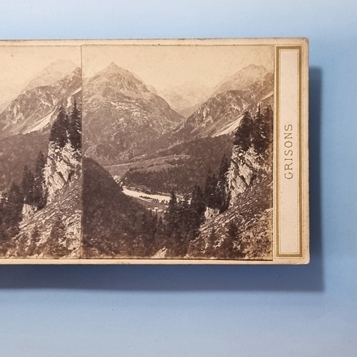 Canton des grissons - grissons, stereoview