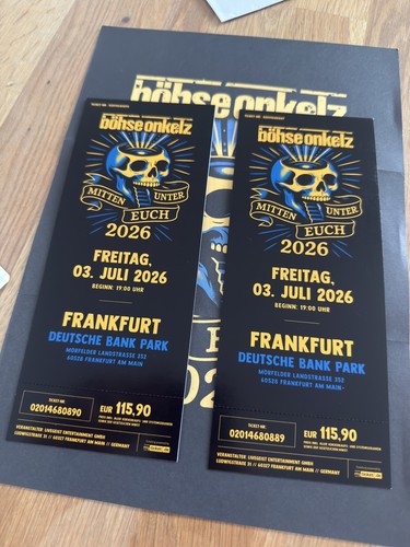 Böhse onkelz tickets - böhse,