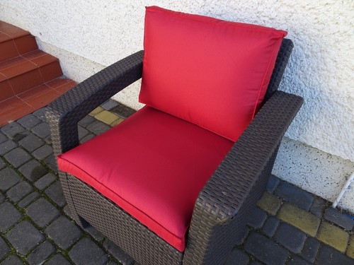 Polyrattan-Sesselkissen