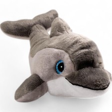 Carl Dick Delfin grau mit Glitzer-Augen, Plüschtier, Kuscheltier ca. 29cm 3583