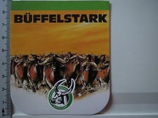 Aufkleber Sticker Büffelstark Schutzmarke Büffelkopf (3991)