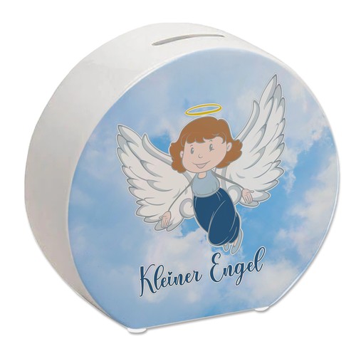 Kleiner engel spardose mit - engel,