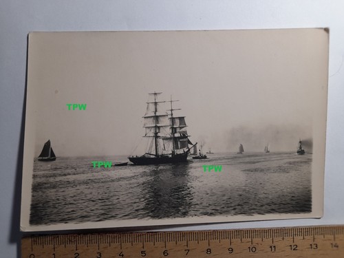 Antik foto brigg schlepptau - antik,