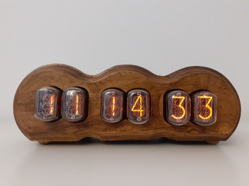 In12 nixie clock walnut case - in12,