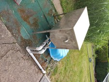 Teichfilter Edelstahl, Maße: 1000x500mm, Gesamthöhe: 1000mm mit Filtermaterial