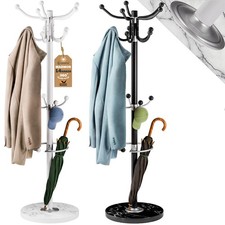 CASARIA® Garderobenständer Kleiderständer Metall Stabil Freistehend Flur Büro