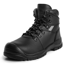 Sicherheitsstiefel für Herren mit Stahlkappe – Wasserdichtes Leder, Rutschfest