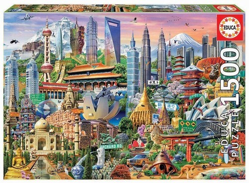 Educa puzzle wahrzeichen asien - educa,